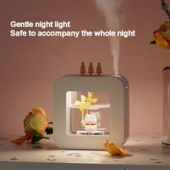 XIaomi Humidifier Portable Aroma Oil Diffuser USB 450ml LED Light Cute Pet Gift Air Humidifier