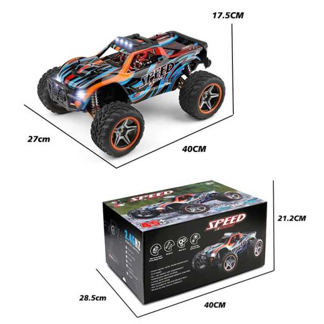 WLtoys 104009 1:10 2.4G Racing Remote Control Car 45KM/H 4WD Large Alloy Electric RC Car