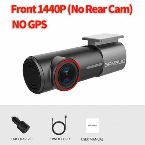 SAMEUO U700 GPS Dash Cam Front and Rear Camera Recorder QHD 1944P Car DVR WiFi Video Recorder