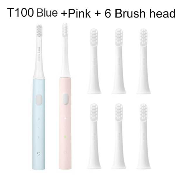 XIAOMI T100 MIJIA Sonic Electric Toothbrush Cordless USB Rechargeable Toothbrush