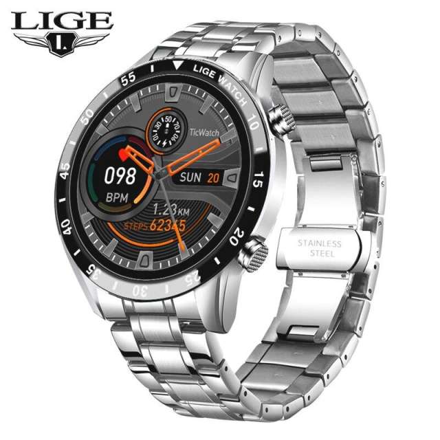 LIGE BW0189 Smart Watch Bluetooth Call Waterproof Sport Fitness Bracelet Smartwatch