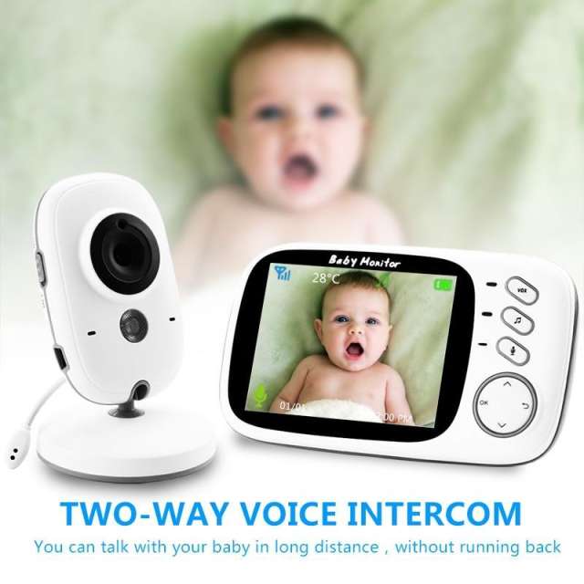 VB603 Wireless Video Color Baby Monitor with 3.2" LCD 2 Way Audio Talk