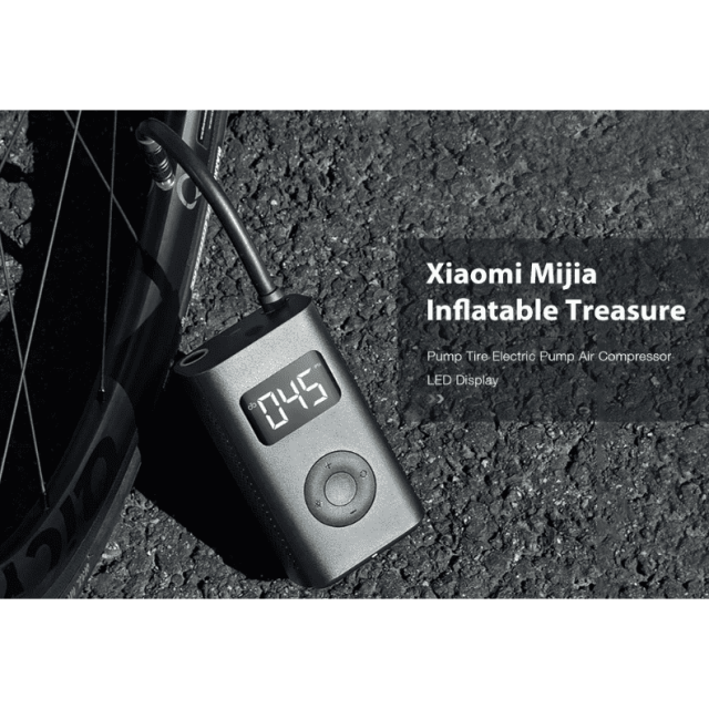 Xiaomi 1S Electric Inflator Portable Mini Digital Tire Pump built-in battery 2000mAh