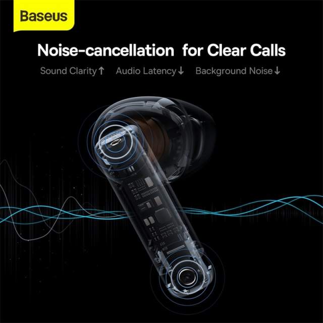 Baseus Bowie E9 Wireless Earphone Bluetooth 5.3 with 4-mics ENC True Wireless Earbud Noise Canceling