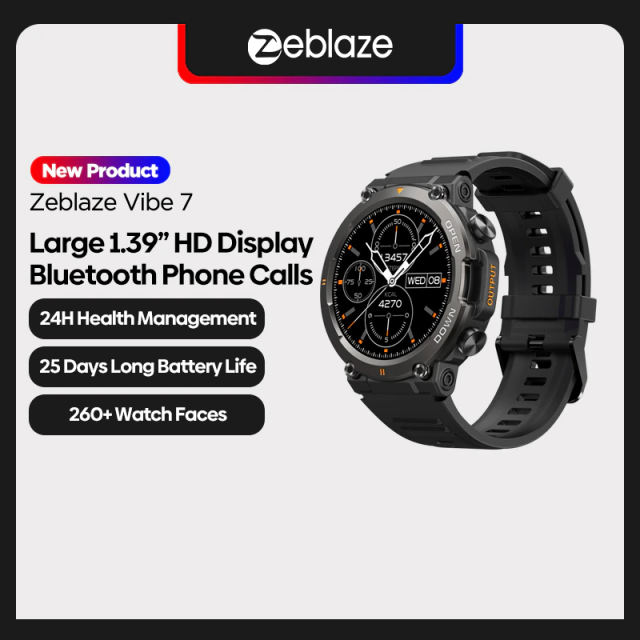 New Zeblaze Vibe 7 Rugged Smartwatch