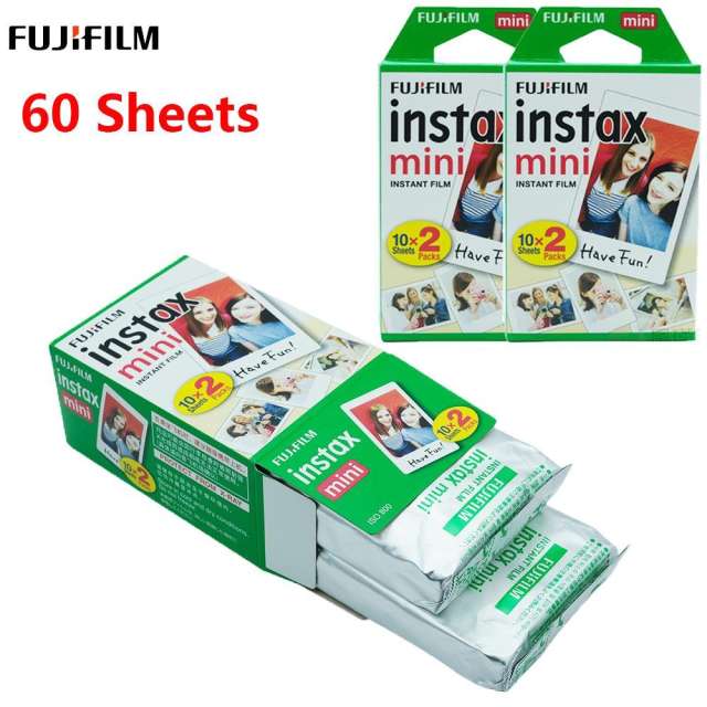 New 20 Shots Fuji Film Instax Mini Fujifilm Mini 9 8 7 s Mini 90 50 Camera Film