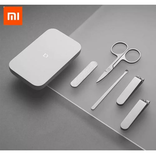 XIAOMI Mijia 5Pcs Portable Fingernail Toenail Manicure Stainless Steel Nail Clipper Set