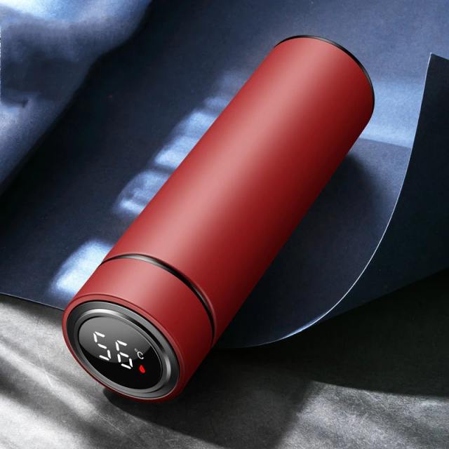 Xiaomi 500ML Smart Insulation Water Kettle Led Digital Temperature Display Stainless Steel Intelligent Cups