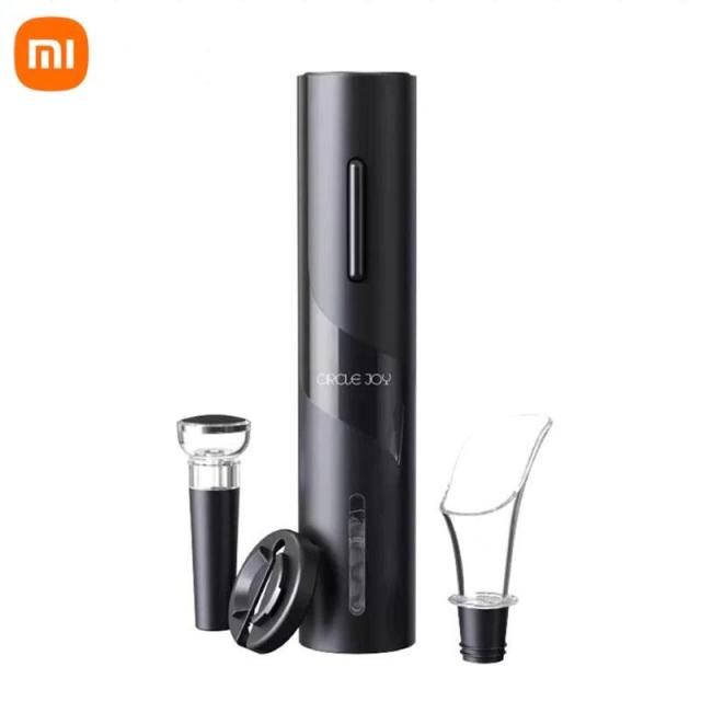 Xiaomi 4 In 1 Circle Joy Black Samurai Electric Bottle Wine Opener Set stopper Decanter Automatic Corkscrew