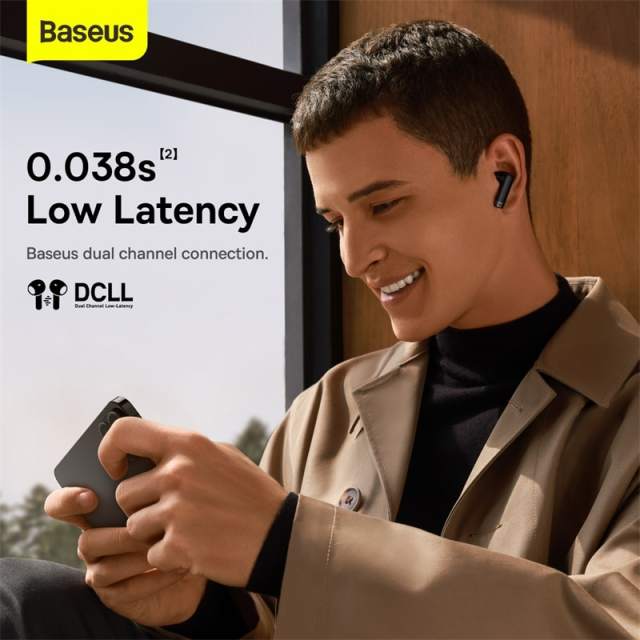 Baseus Bowie E9 Wireless Earphone Bluetooth 5.3 with 4-mics ENC True Wireless Earbud Noise Canceling