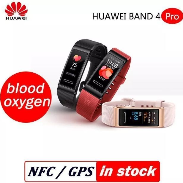 Huawei Band 4 PRO Heart Rate GPS SpO2 Blood Oxygen Smartwatches Global Version