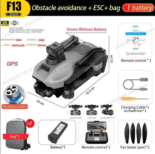 NEW 4DRC F13 Professional Drone 4K HD Camera 3 Axis Gimbal Eis Anti Shake GPS RC Quadcopter