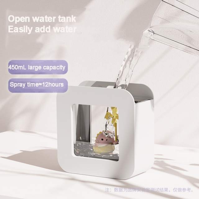 XIaomi Humidifier Portable Aroma Oil Diffuser USB 450ml LED Light Cute Pet Gift Air Humidifier