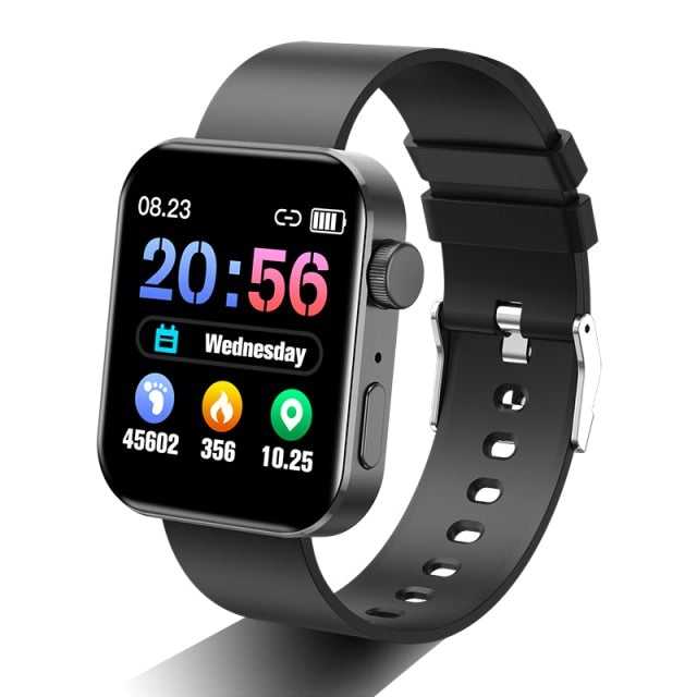 LIGE Men Smart Watch Bluetooth Call Music Fitness Tracker Heart Rate Monitor Waterproof