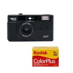 New Vibe Vintage Retro 501F 35mm Reusable Non-Disposable Film Camera