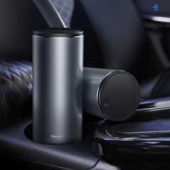 Baseus Alloy Car Trash Can Auto Organizer Storage Bag Car Garbage Bin Ashtray Dust Case Holder