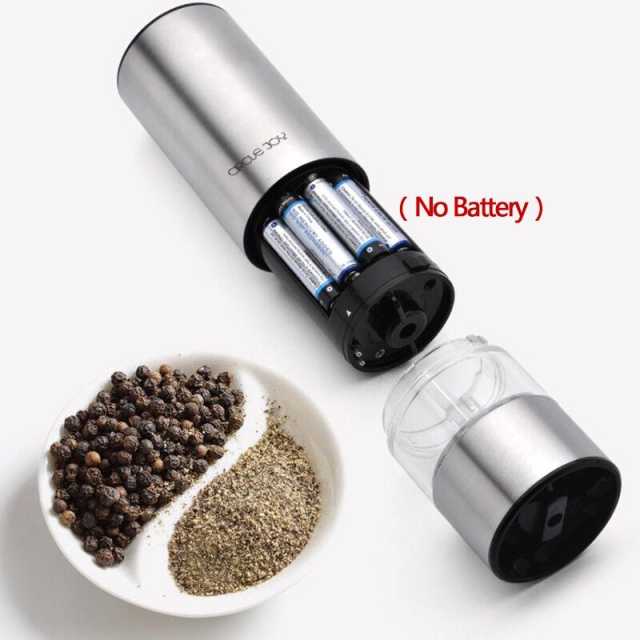 Youpin Circle Joy Electric Grinder Automatic Mill Pepper Salt LED Light 5 Modes Peper Spice Grain Porcelain Grinding Core Mill