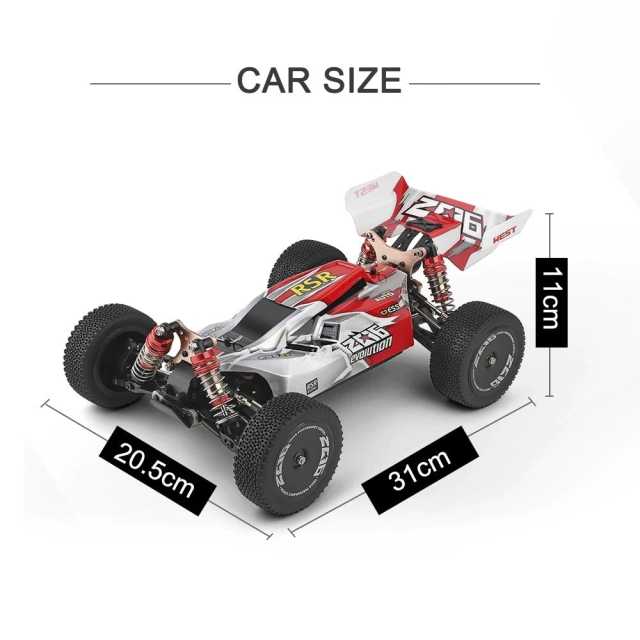 WLtoys 144001 2.4G Racing RC Car 70KM/H 4WD Electric High Speed Car Off-Road Drift Remote Control
