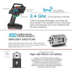 WLtoys 104009 1:10 2.4G Racing Remote Control Car 45KM/H 4WD Large Alloy Electric RC Car