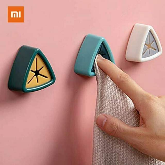 Xiaomi Punch-free Towel Plug Holder Bathroom Storage hanger Towels Storage Wash Cloth Clip (4 pieces pack)