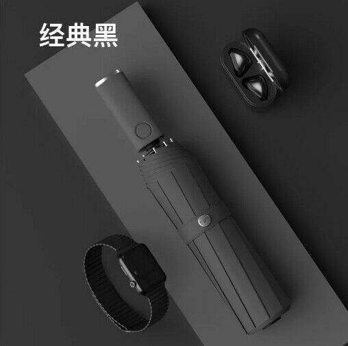 New Xiaomi Automatic Folding Umbrella With Led Light Windproof Large Rain Umbrellas Portable Outdoor Parasol