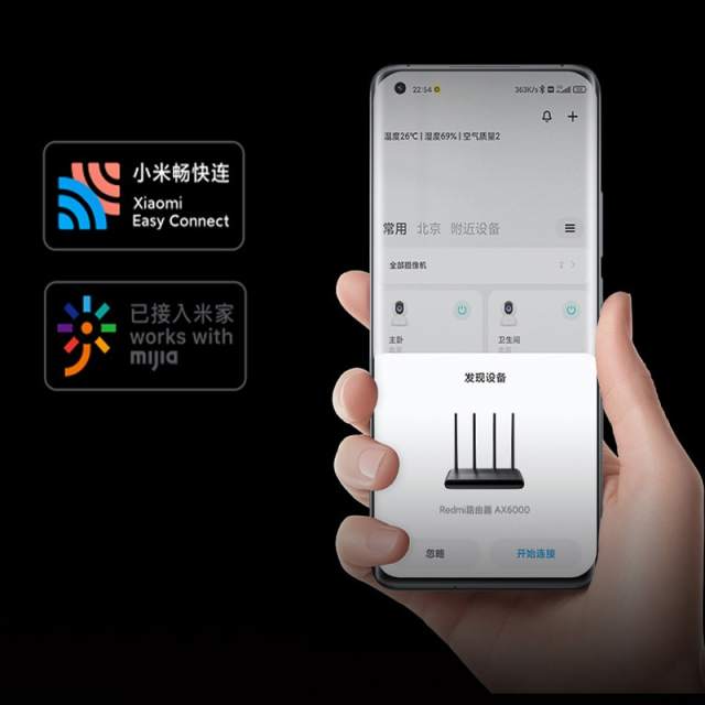 2022 New Xiaomi Redmi AX6000 Router WiFi6 Mesh 2.5G 6000Mbs VPN 4X4 160MHz Repeater