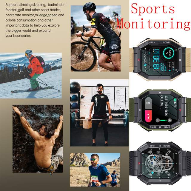 2023 LEMFO Sports watches 350mah Smart watch men Bluetooth Call Fitness smartwatch