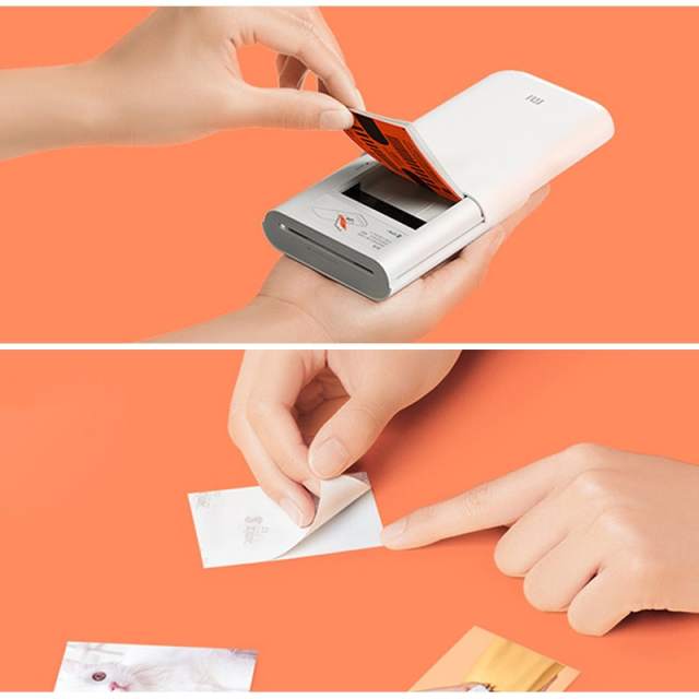 New Xiaomi Portable Mini Printer Mijia Mi ZINK Photo Pocket Printer AR Video Thermal DIY Color Print Sticker