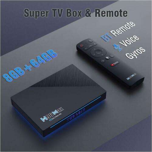 New H96 Max RK3566 Android 11.0 Smart TV Box Dual Wifi 4K H.265 Media player VOICE FUNCTION