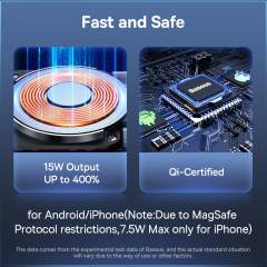 Baseus 15W Automatic Alignment Car Phone Holder Wireless Charger