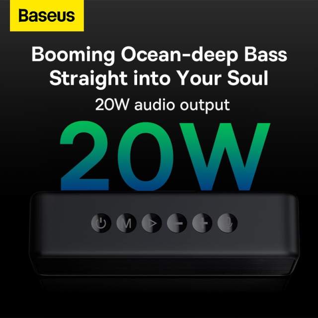 Baseus V1 Bluetooth Speaker Outdoor IPX6 Waterproof Stereo Mini Protable Sound Box