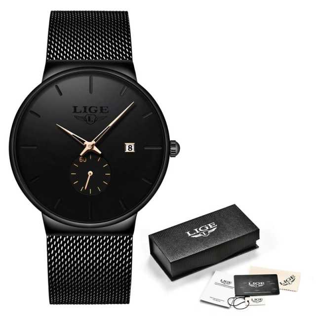 LIGE Quartz Clock Sports Men Watch Top Brand Luxury Famous Dress Fashion Watches