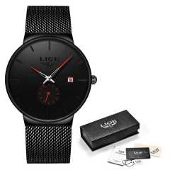 LIGE Quartz Clock Sports Men Watch Top Brand Luxury Famous Dress Fashion Watches