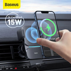 Baseus 15W Automatic Alignment Car Phone Holder Wireless Charger