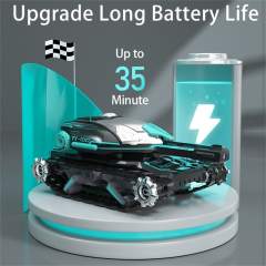 New RC Water Bomb Track Tank 2.4G Rotate Stunt Car Vehicle With Light&Music Gravity Watch Move Shoots