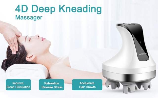 Electric Head Scalp Health Care Relax Deep Tissue Massage Prevent Hair Loss Soft