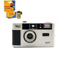 New Vibe Vintage Retro 501F 35mm Reusable Non-Disposable Film Camera