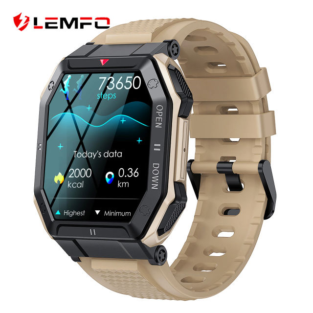 2023 LEMFO Sports watches 350mah Smart watch men Bluetooth Call Fitness smartwatch