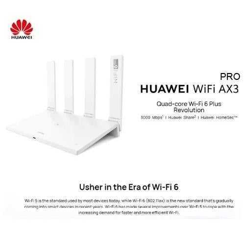 Huawei  AX3 PRO Wireless Router Wifi 6 + 3000mbps 2.4G & 5G Quad Core Wi-Fi Smart Home Router