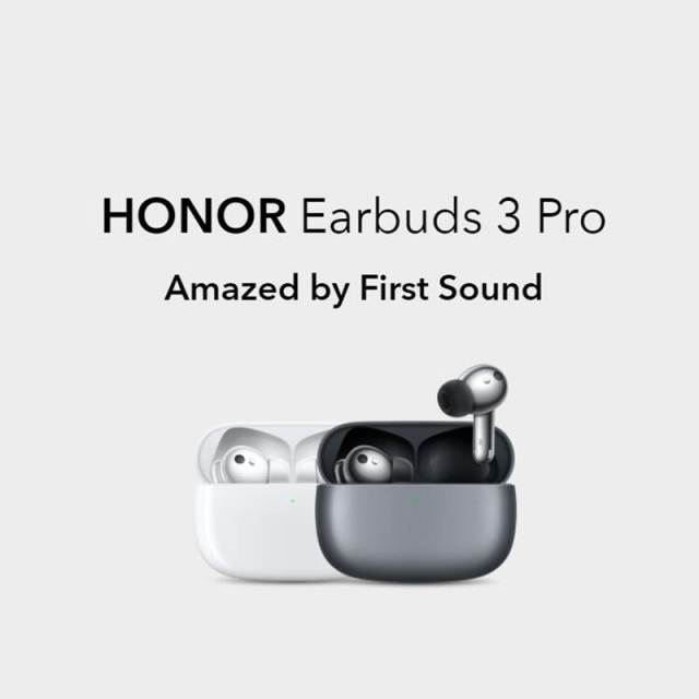 NEW HONOR Earbuds 3 Pro TWS Earphone ANC Wireless Charge AI temperature monitoring