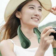 Beauty Portable Mini Fan Neckband Bladeless Lazy Neck Hanging Cooler Fan