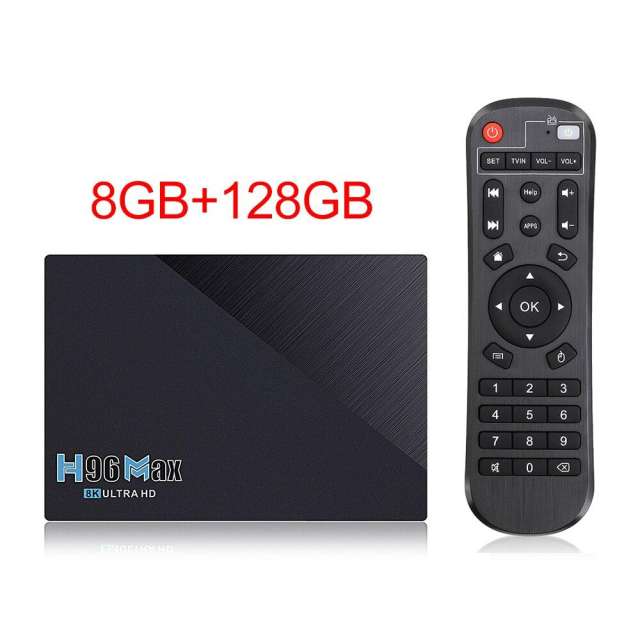 New H96 Max RK3566 Android 11.0 Smart TV Box Dual Wifi 4K H.265 Media player VOICE FUNCTION