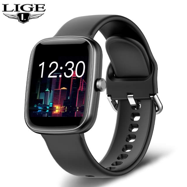 2023 LIGE Smart Watch Women Men Full Touch Bracelet Fitness Tracker Sports Watches Health Smart Clock Smartwatch Ladies