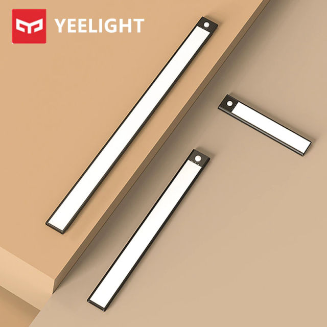New Yeelight Motion Sensor Closet Light Dimmable Rechargeable LED Induction Night Lamp Kitchen Corridor Cabinet Wardrobe Light Bar
