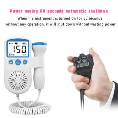 Fetal Doppler Detector Baby Heart Beat Rate Probe Prenatal Monitor Ultrasonic P3