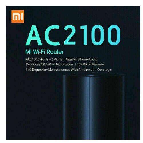 Xiaomi Mi Router AC2100 Gigabit Ethernet Port WiFi 2.4GHz 5GHz 360° Covera Router