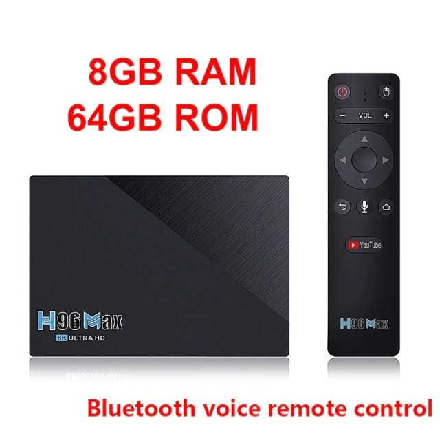 Smart TV Box Android 4K 8 GB Control Remoto