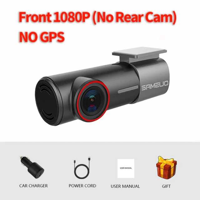 SAMEUO U700 GPS Dash Cam Front and Rear Camera Recorder QHD 1944P Car DVR WiFi Video Recorder