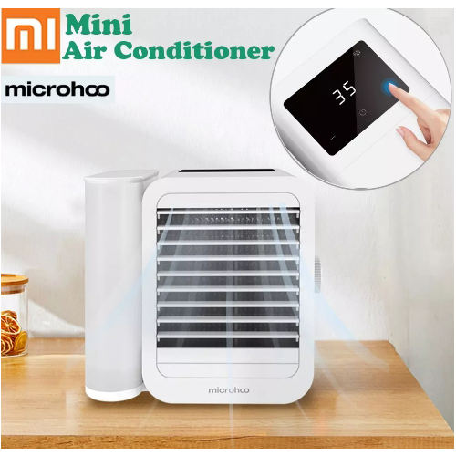 Xiaomi Microhoo 3 In 1 Mini Air Conditioner Water Cooling Fan Cooler Humidifier Bladeless Fan