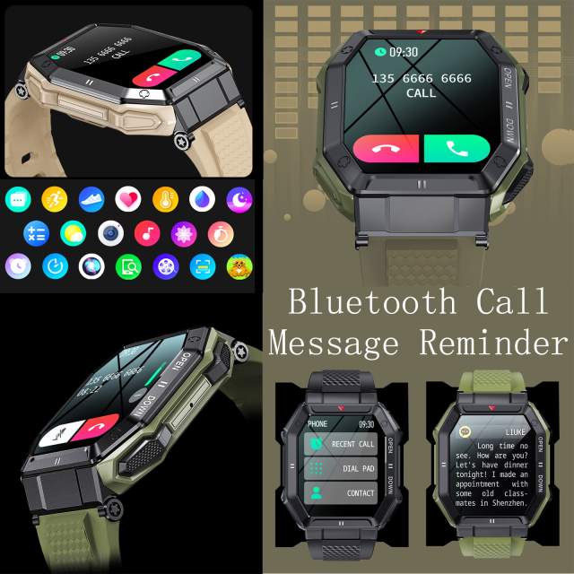 2023 LEMFO Sports watches 350mah Smart watch men Bluetooth Call Fitness smartwatch